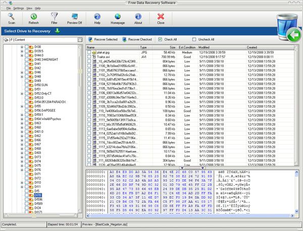 Free Data Recovery Software screen shot